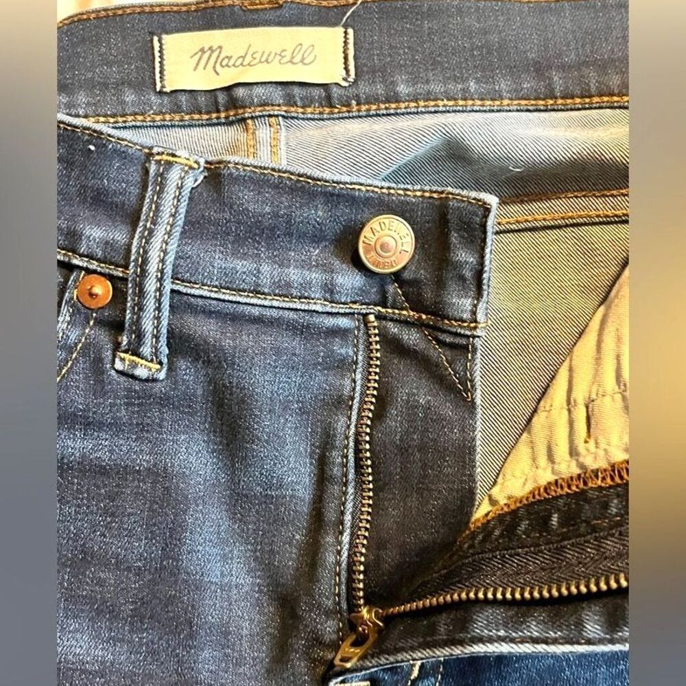 Madewell Women's Dark Blue 9 inch High Rise Skinny Jeans Waist 25 - Picture 5 of 12